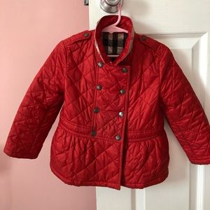 Burberry children jacket. Size 3Y.